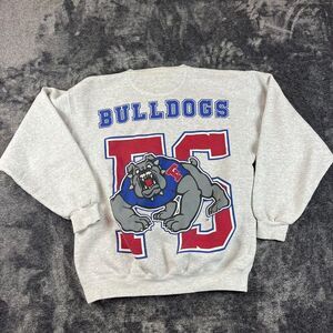 Vtg Galt Sand Fresno State Bulldogs Crewneck Sweatshirt M Gray Made In USA